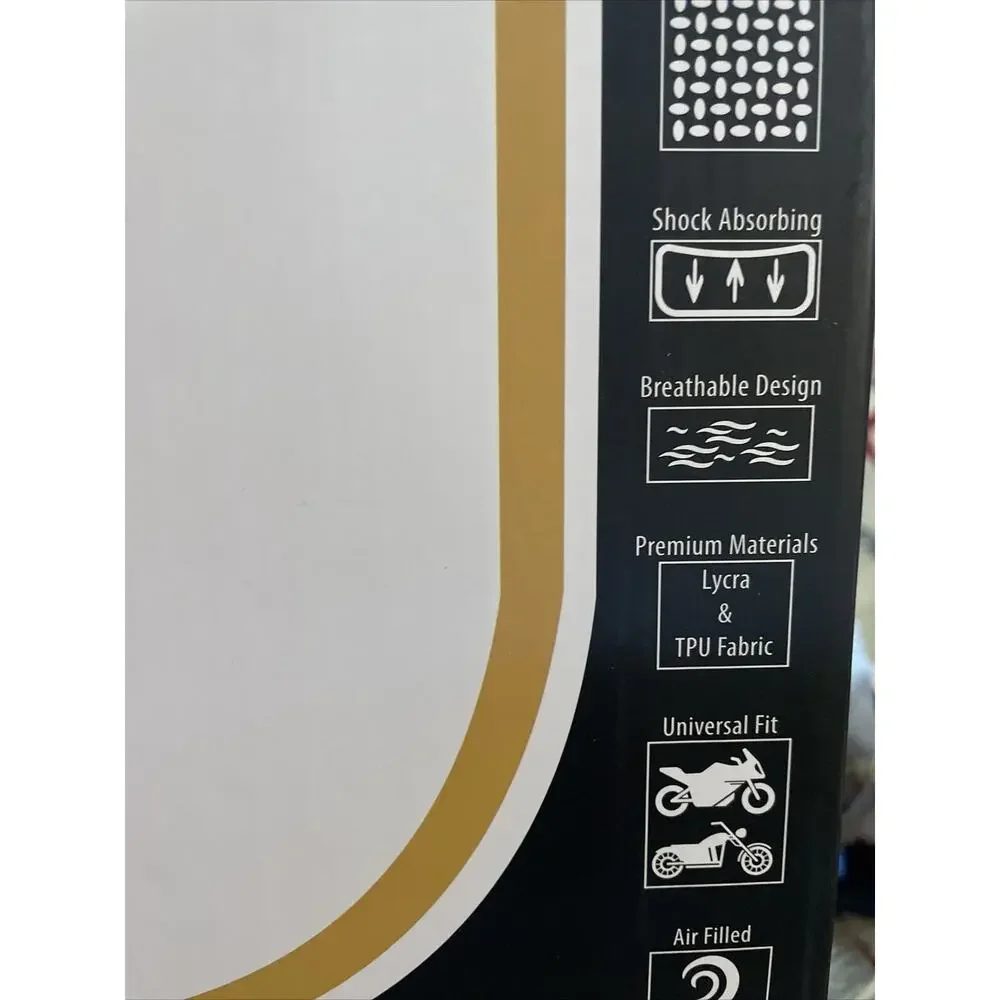 Think Gizmos Zephyr Motorcycle Seat Air Cushion nonslip Base-new